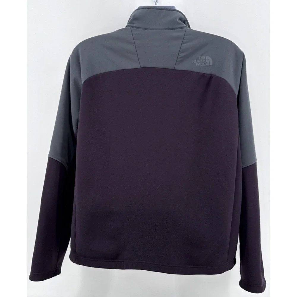The North Face Jacket Men's Large Full Zip Gray Softshell Fleece Lined‎
